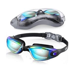 Anti-Fog Swimming Goggles with UV Protection & Adjustable Strap